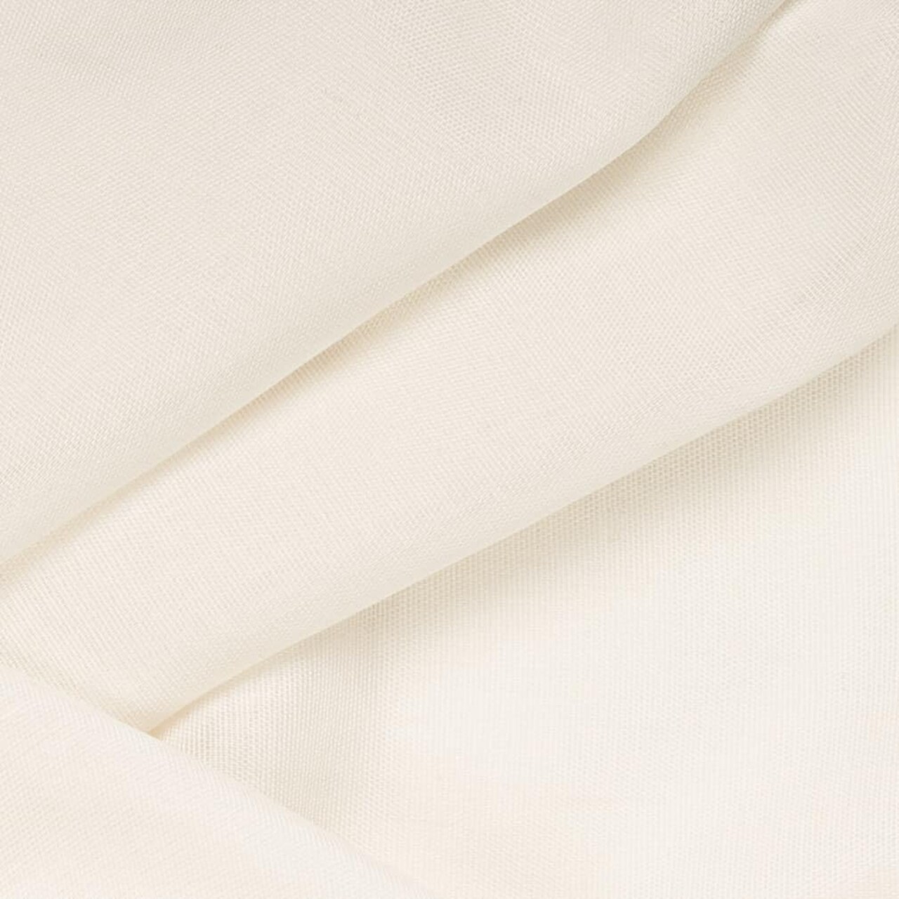 White Linen Look Sheer Upholstery Fabric by The Yard - SKU: Nicholas Daisy